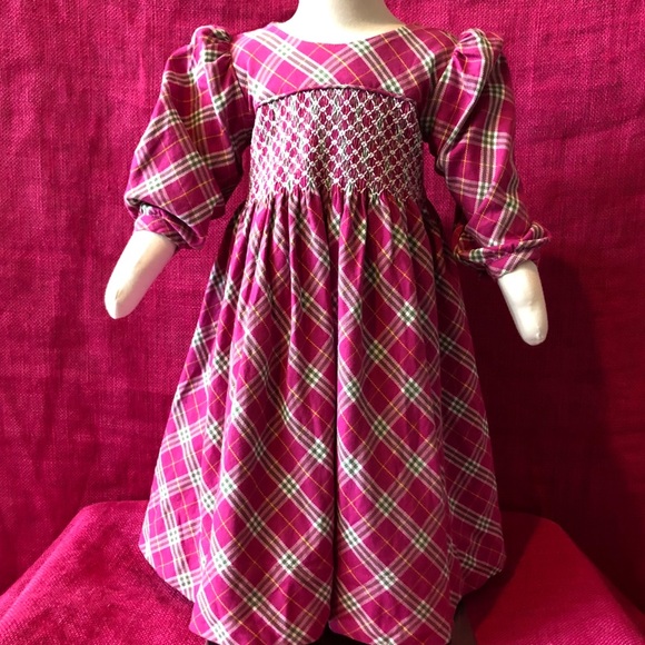 Strasburg Other - Strasburg Pink Plaid Smocked Dress -2
